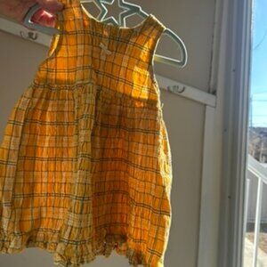 🌼💛 Vintage Deux Par Deux Yellow Gingham Dress – Kids Size 2 💛🌼